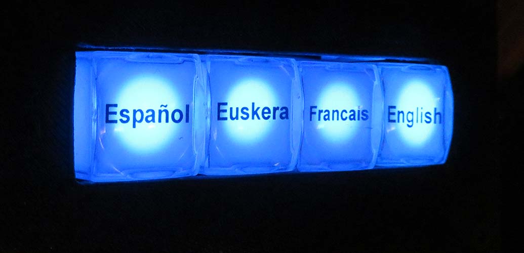 botonera iluminada arduino selección idiomas